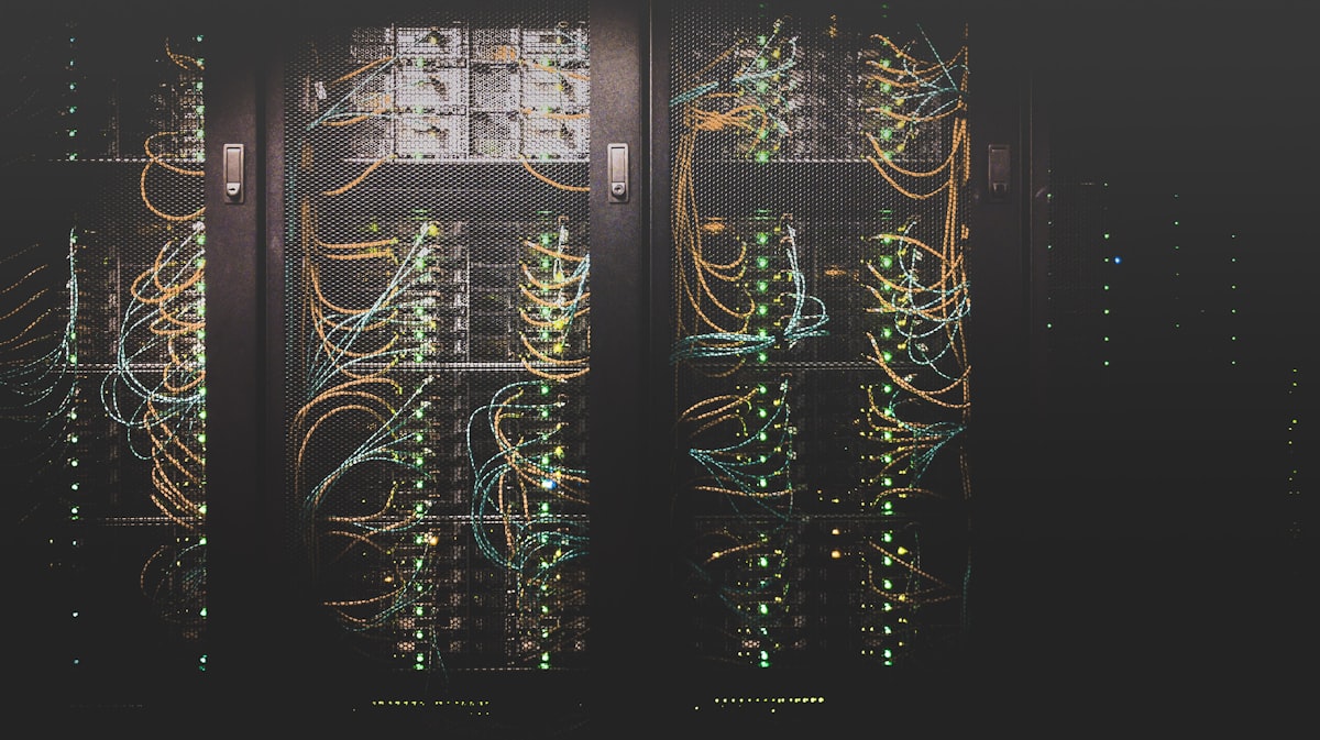 Densely cabled network switches in a data center rack, no identifiable people or logos, for the piece on where European software hosts and the pull toward digital sovereignty